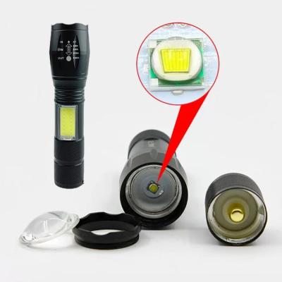 China Mini Led Pocket Zoom Torch Outdoor Camping Hiking Hiking Powerful Flashlight for sale