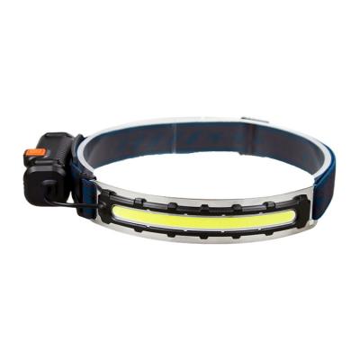 China Convenient Outdoor Camping Type-C Rechargeable COB Flood Strip Head Lights Lithium Head Lamp for sale