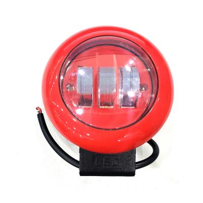 China Cowboy 30W Round Red Shell Led Work Die Cast Aluminum Housing Lamp For Trucks Off Road SUV Boat for sale