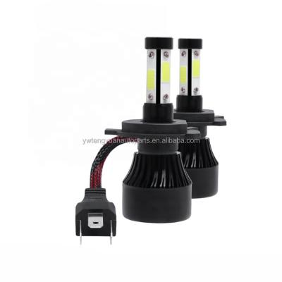 China Automotive parts car accessories 12V 36W led x7 H4 headlight H4 4side car H4 COB led headlights for auto vehicle for sale