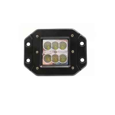 China Hot Sale IP67 Spot Die-Cast Aluminum Housing 18w Waterproof Flood Led Work Light 12v Car Truck Led Work Light for sale