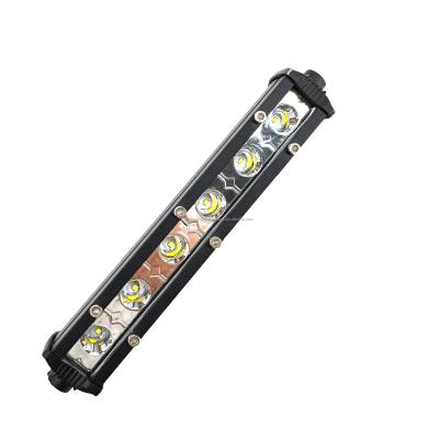 China SLIM SINGLE ROW 18W 7inch LED Work Light Lamp Automobile Lamp Bar for Truck SUV ATV Off Road 4WD 4x4 Tractor Boat for sale