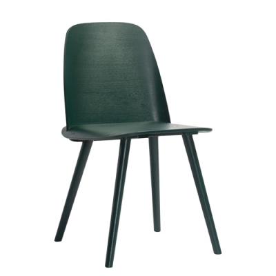 China Wholesale New Design Restaurant Adjustable Industrial Single Birch Cafe Dark Green(Other) Wooden Elbow Chair For All Kinds Of Event for sale