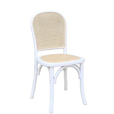 China Modern Solid Rattan Bentwood Wooden Cane Wedding Dining Chair for Event Rental for sale