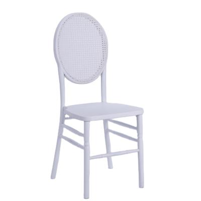 China Modern Round Cane Back O Wicker Back Wooden Hotel Event Dining Chair for sale