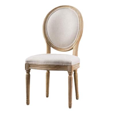 China Wholesale Modern Hot Sale Dining Room Furniture Set French Antique Classic Luis Xv Round Back Vintage Event Chair for sale