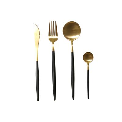 China 304 Stainless Steel Restaurant Knife Spoon Fork Set Viable Exquisite Concise Modern Cutlery for sale