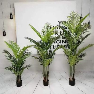 China Artistic Wholesale Tropical Artificial Plastic Tree Potted Plant For Window Display And Hotel Lobby for sale