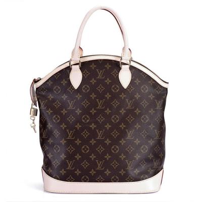 Chine Toile LV sacs à main monogramme Lockit Vertical avec des oxydants en cuir poignée M40103 à vendre