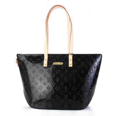 Chine Noir LV Monogram Vernis Bellevue GM avec des oxydants poignée de cuir de vachette pour Lady M93589 à vendre