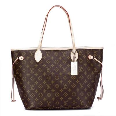 China Qualidade perfeita de espelho elegante LV Monogram bolsas Neverfull com hardware de ouro Light à venda