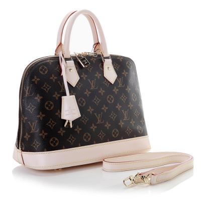 Chine Sac à main LV Monogram Alma de haute qualité avec bandoulière et le matériel de lumière laiton doré à vendre