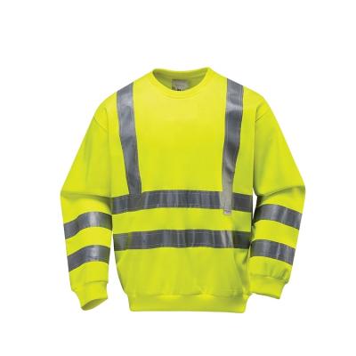 China Safety Class 3 T Shirt Breathable Lime Orange Reflective Long Sleeve HIGH Visibility Hi Strength for sale