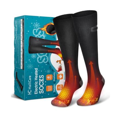 China Rechargeable Heated Battery Rechargeable Heated Socks for Women Men with 3 Heating Levels Electric Heating Ski Socks for Hunting Rising for sale