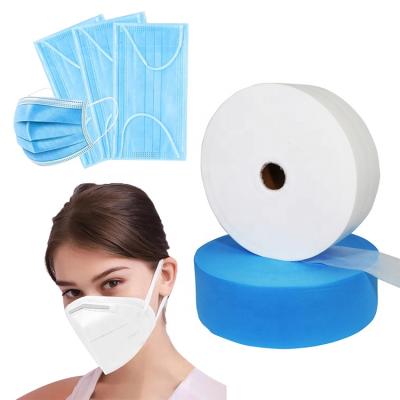 China Anti-bacteria SS/SSS pp spunbond nonwoven fabric for mask 1ply and 3 ply for sale