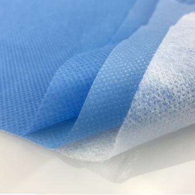 China 100% Anti-bacteria SMS Polypropylene Dyed Spunbond Nonwoven 100% Spunbond Fabric for sale