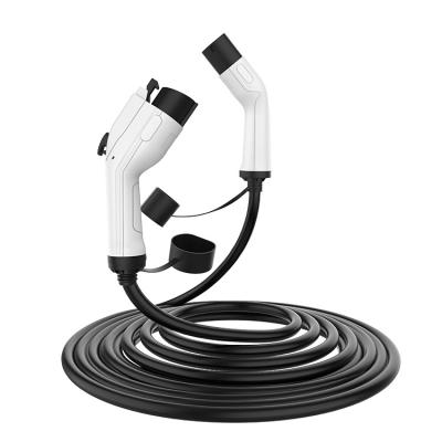 China EV Car Charging 3 Phase 16A Type 1 To Type2 Charging Cable 380V 11KW EV Charging Wallbox Cable for sale