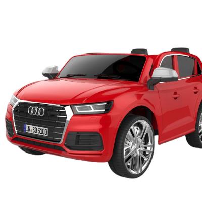 China 2.4G Audi Q5 Remote Control Cheap Licensed Ride On Car Double Seater Kids Electric Car For Baby Toy Cars For Kids To Drive for sale