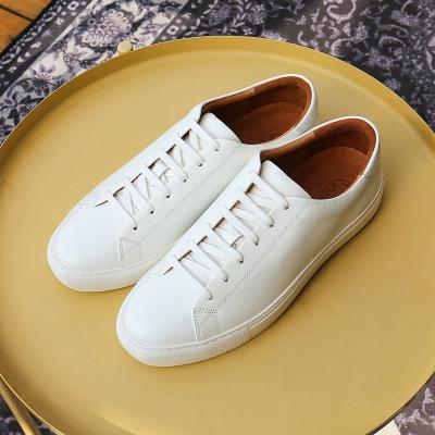 China New type platform buckskin design special leather couple casual sneakers for sale