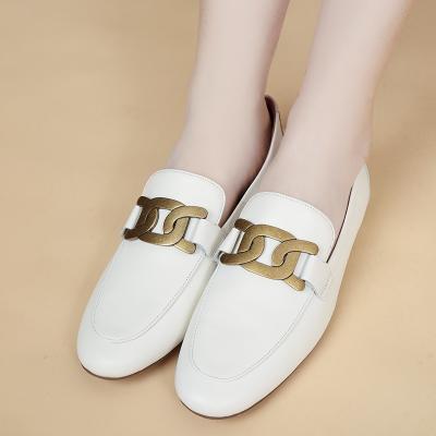 China England / Leisure Wayne Deerskin England Style Horsebit Slip On Round Head Heel Women Shoes Genuine Leather Loafers Low for sale