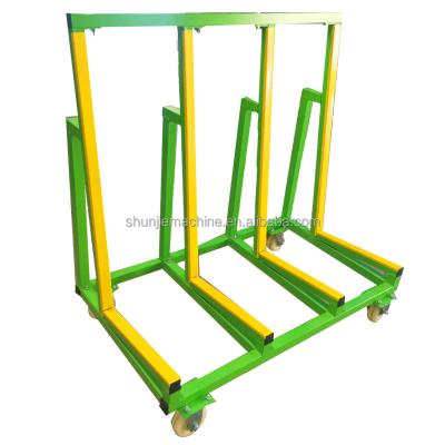 China Trustable 1.2m Universal Corrosion Protection Transport L Shaped Glass Rack Storage Rack With Single Sided Structure for sale