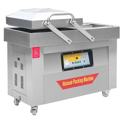 China Automatic Food Meat Sealer Vacuum Packing Machine Double Chambers Packaging Machines for sale