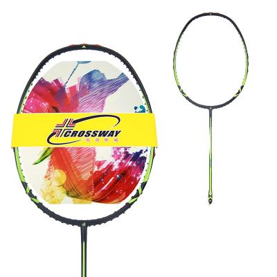 China High Quality Wholesale Custom Logo Printing Racket Badminton Training Durable Type Racket for sale