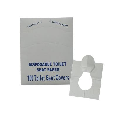 China Disposable Custom Travel 4 Fold Flushable Toilet Paper Portable Disposable Seat Cover For Airline for sale