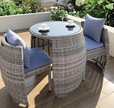 China Water Resistant Garden Balcony Patio Furniture Set Steel Table And Chairs Sets Outdoor Furniture for sale