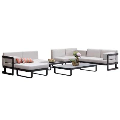 China Water Resistant Aluminum Outdoor Garden Sectional Sofa Set Aluminum Outdoor Garden Sofa for sale