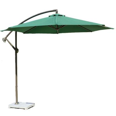 China Modern Nordic Outdoor Waterproof Parasol Side-mount Beach Garden Cantilever Sun Umbrella With Stand for sale