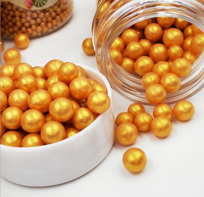 China Disposable Edible Gold Silver Color Pearl Beads Bakery Equipment For Cake Decorating Tools for sale