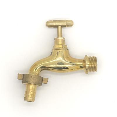 China Modern Durable Faucet Natural Polishing Brass Bibcock Faucets Using 1/2