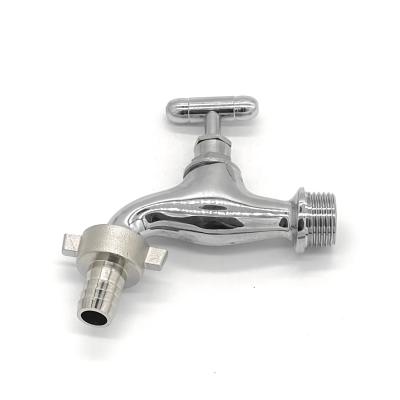 China Modern Superior Polish And Quality Chrome Plated Faucet Faucet Hose Brass Polished Bibcock for sale