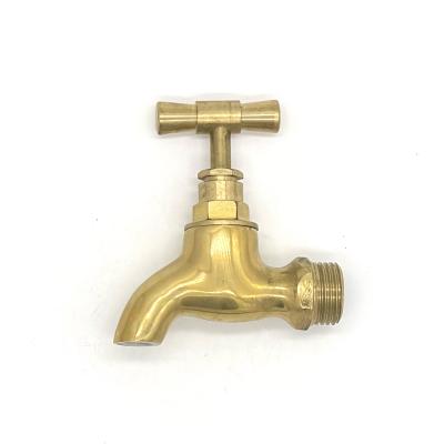 China Modern Durable Using Faucets Natural Brass Garden Bath Jug Bibcock for sale