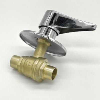 China Bargain Price New Brass Water Type 15mm Wall Mounted Water Valve for sale