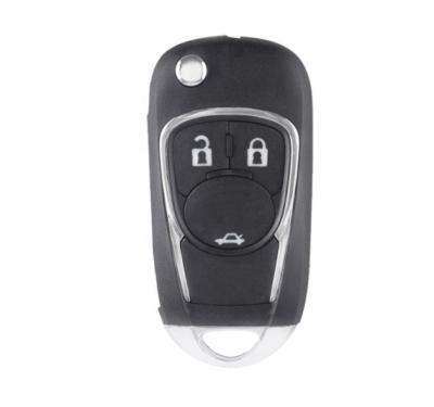 China Wholesale Car Key Factory Spare Vehicle Key Directly For Chevrolet 3 Button Flip Remote Key Shell for sale