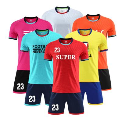 China Shirts & Complete Original Wholesale Team Numbers And Print Heat Transfer Soccer Jersey Low Price Football Soccer Uniform for sale