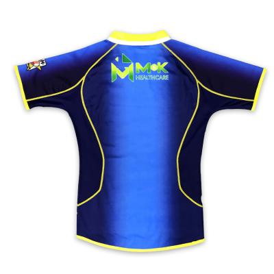 China Breathable OEM Rugby Jersey Free Choose Color Design Sublimated Custom Team Rugby Jersey for sale