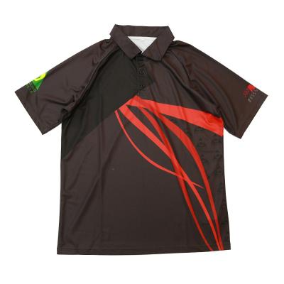 China Anti-pilling Custom Wholesale Polo Shirts Blank Sublimation Print Logo Men's Polo T-shirt for sale