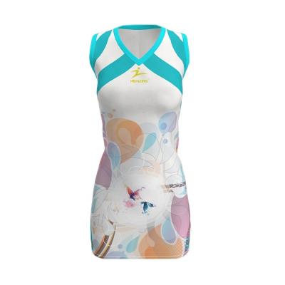 China Wholesale Netball Dress Customized Design Body Sculpting Sublimation Women Netball Uniforms Custom Size for sale