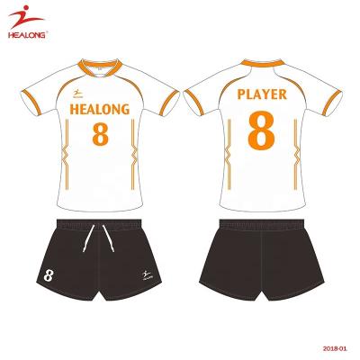 China Healong China Supplier Quick Dry Custom Design Wholesale Cheap Mens Volleyball Jerseys Volleyball Uniforms for sale