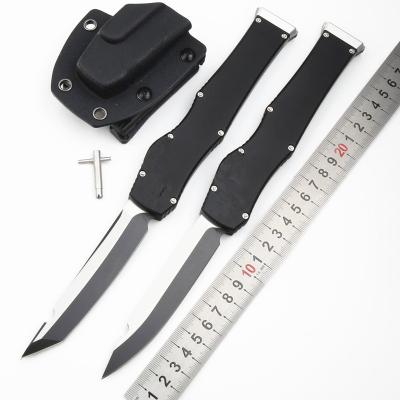 China Customized Combat CNC OTF Knife ELMAX Blade Outdoor Camping Aluminum Alloy Handle Double Action EDC Tactical Pocket Knife for sale