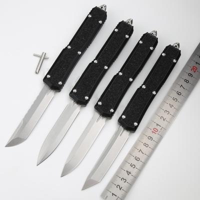 China CNC Outdoor Camping Knife D2 Blade T6061 Aviation Aluminum Customized Combat Knife OTF Hunting EDC High Hardness Combat Knife for sale