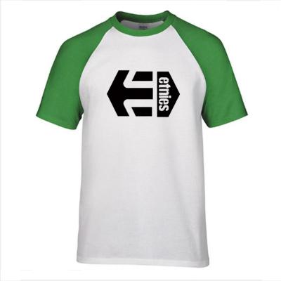 China Anti-pilling Short Sleeve Raglan Round Neck 100% Cotton T-Shirt Men for sale