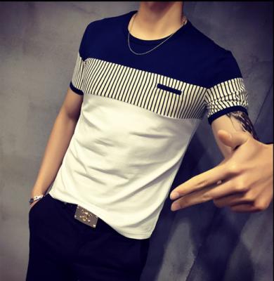 China Anti-pilling 2017 new men's fashion cotton short sleeve fitness T-shirt for sale