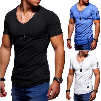 China 2019 New Men's Anti-Shrink Short Sleeve T-shirt Fitness O-Neck Summer Casual T-Shirt for sale