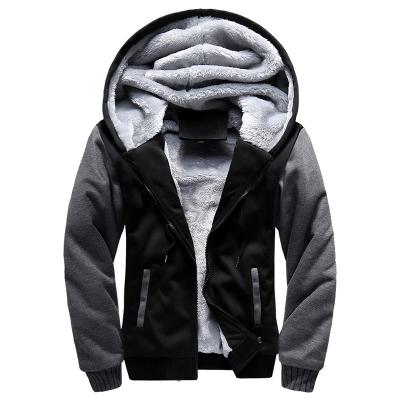 China Winter Warm Mens Anti-Shrink Coat High Quality Sports Hooded Fleece Jacket Coat for sale