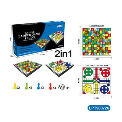 China Other EPT 2in1 Chess Drop Snakes And Ladders Ludo Game Mini Chess Board Games For Kids 8-12 for sale