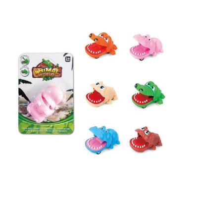 China EPT Small Plastic Animal Pull Back Dinosaur Mini Promotional Car Boys Toy 1 Dollar Items Stock Produtcs Eater Gifts For Toddlers 1-3 for sale